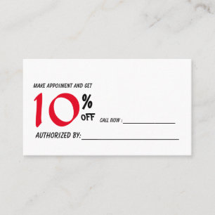 De Réduction carte d'escompte