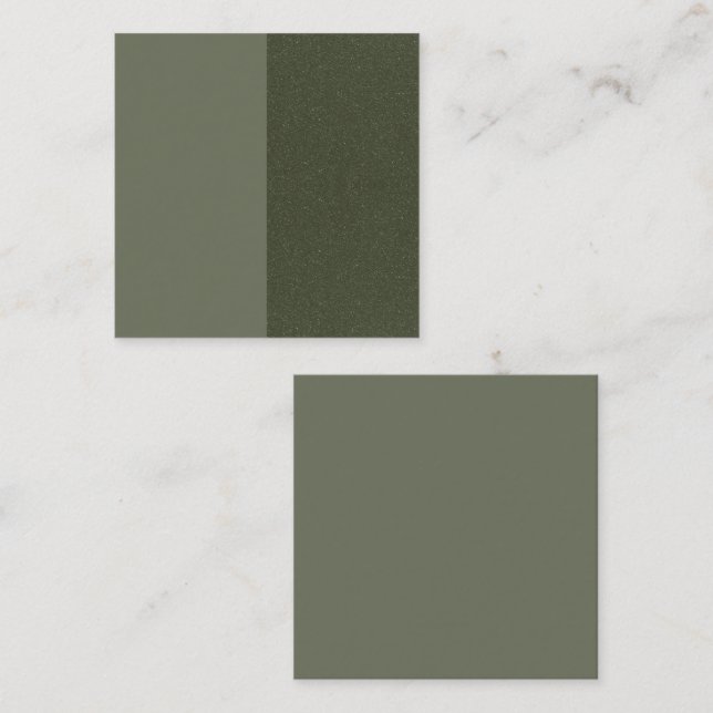 De Réduction Carte d'insertion texturée Moss Green Split - Pers (Devant / Derrière)