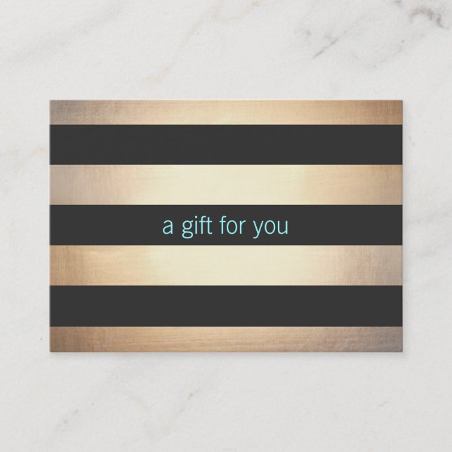 De Réduction Chic Gold Foil Look Simple Holiday Carte cadeau (Devant)