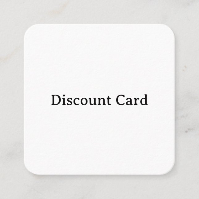 De Réduction Créez Votre Propre Carte à Rabais Simple Arrondie  (Devant)