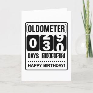 De Remerciements 30e Anniversaire Carte Oldometer