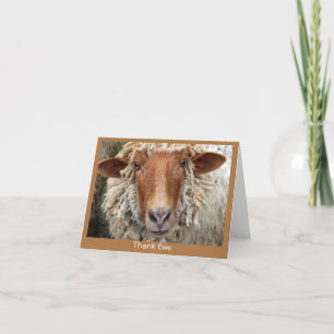 De Remerciements #4 Thank Ewe : Une carte fantaisiste