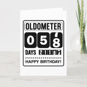 De Remerciements 58e Anniversaire Carte Oldometer