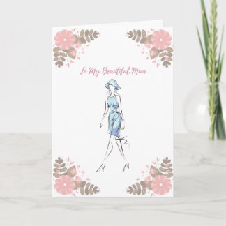 De Remerciements À ma belle maman, carte d'anniversaire