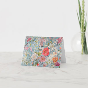 De Remerciements Abstraite carte florale