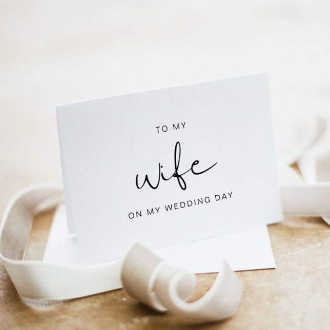 De Remerciements ADELLA À Ma Femme Sur Ma Carte Du Jour Du Mariage (Créateur téléchargé)