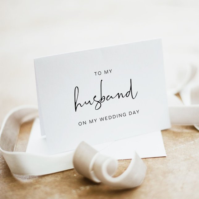 De Remerciements ADELLA À Mon Mari Sur Ma Carte Du Jour Du Mariage (Créateur téléchargé)