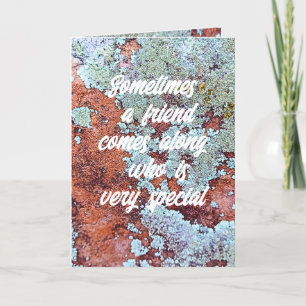 De Remerciements Ami spécial qui est une carte Rock Nature