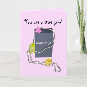 DE REMERCIEMENTS ANNIVERSAIRE ELLE EST UNE CARTE D'ANNIVERSAIRE GEM