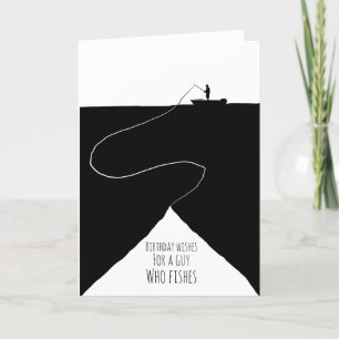 De Remerciements Anniversaire Souhaite Un Homme Qui Pêche La Carte 