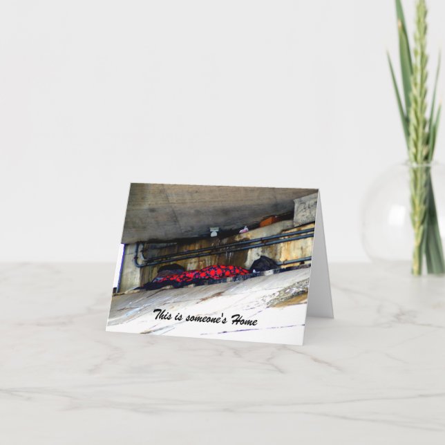 De Remerciements Arrêter la carte sans-abri maintenant (Devant)