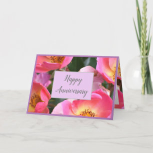 De Remerciements Belle carte Floral Joyeux Anniversaire