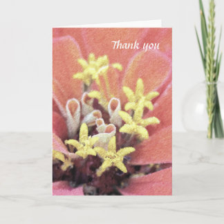 De Remerciements Belle carte florale d'aquarelle