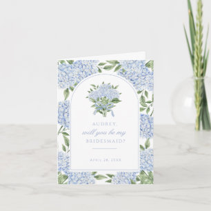 De Remerciements Blue Hydrangea Arch Proposition Carte photo, Petit
