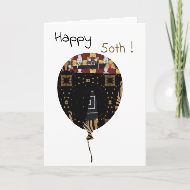 De Remerciements Bonne 50ème carte (Devant)