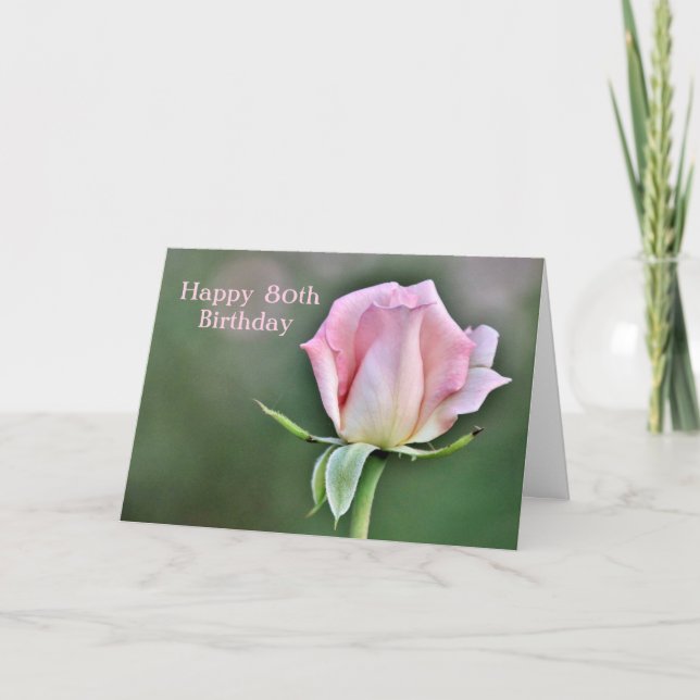 De Remerciements Bonne carte d'anniversaire 80e (Devant)