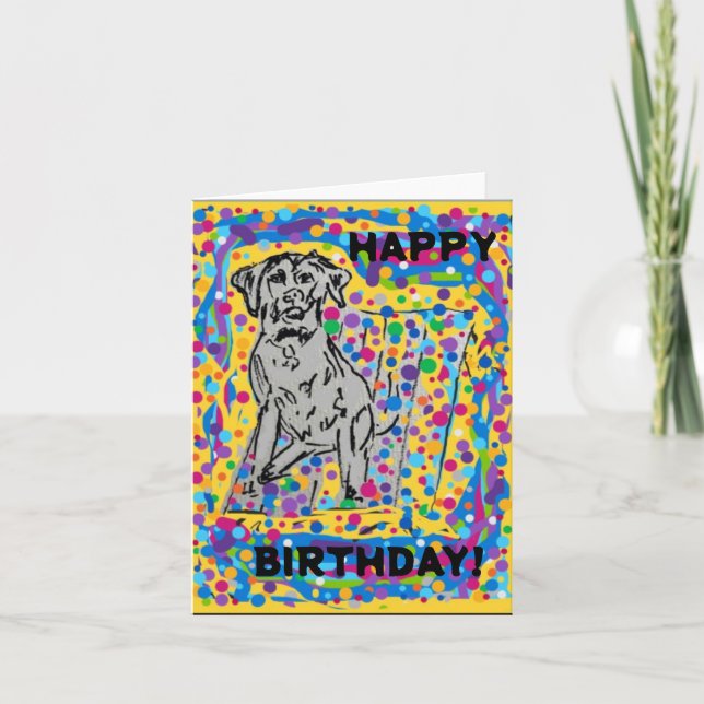 De Remerciements Bonne carte d'anniversaire vierge (Devant)