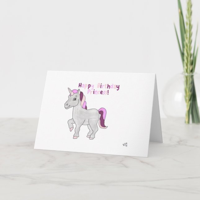 De Remerciements Bonne carte Unicorn 2 Anniversaire (Devant)
