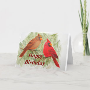 De Remerciements Cardinal carte d'anniversaire