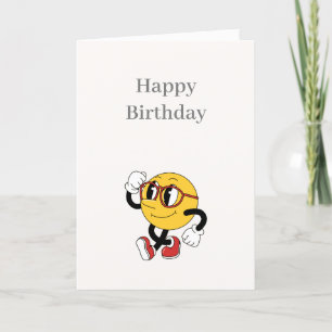 De Remerciements Caricature amusante Bonne carte d'anniversaire