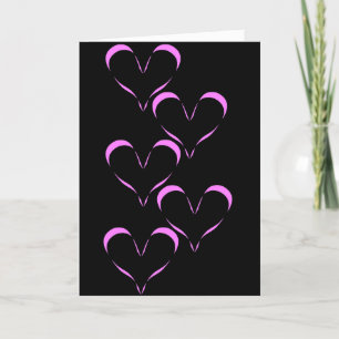 De Remerciements Carotte flottante (rose) Carte Saint-Valentin