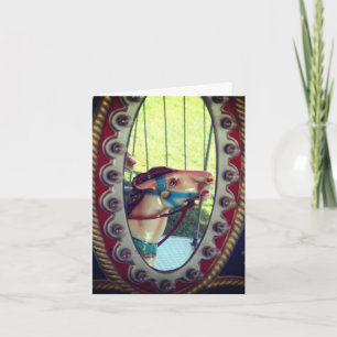 De Remerciements Carrousel Horse En Miroir Carte Note Personnalisab