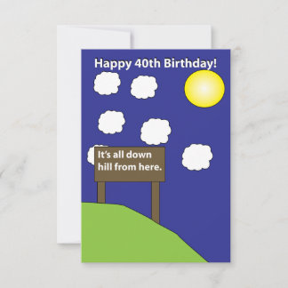 De Remerciements Carte 40e anniversaire