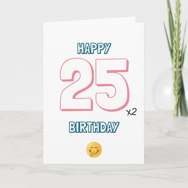 De Remerciements Carte 50e anniversaire (Devant)