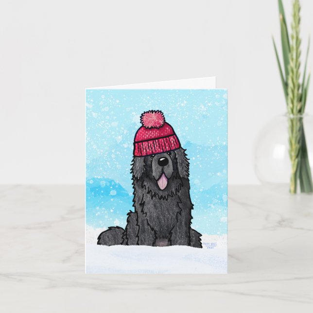 De Remerciements Carte à billets Snowy Newfoundland (Devant)