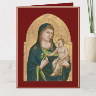 DE REMERCIEMENTS CARTE À REPASSER : MADONNA & ENFANT : GIOTTO : 133