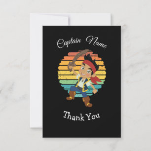De Remerciements Carte à thème Pirate Boy