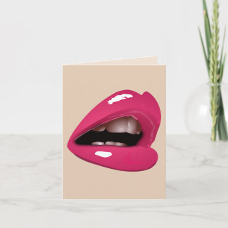 DE REMERCIEMENTS CARTE ADULTE ROMANTIQUE LÈVRES SEXY POUR MARI