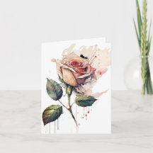 Carte Amour Rose Épanoui