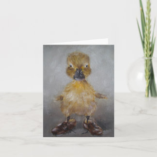 De Remerciements Carte/animal - Carte bébé canard