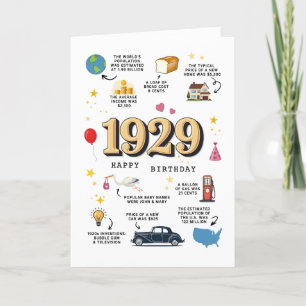 De Remerciements Carte Anniversaire 1929 Pour Grand-Père