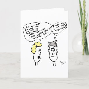 De Remerciements Carte anniversaire Beer Nuts