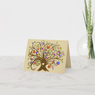 De Remerciements Carte Arbre Whimsical