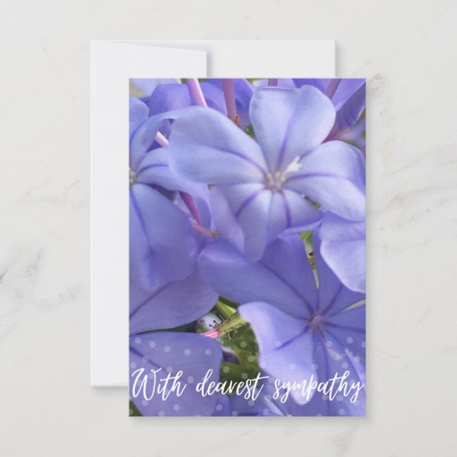 De Remerciements Carte "Avec la plus grande sympathie" (Devant)