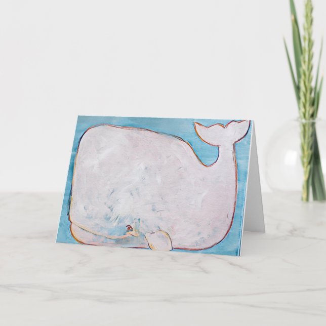 De Remerciements Carte baleine blanche (Devant)