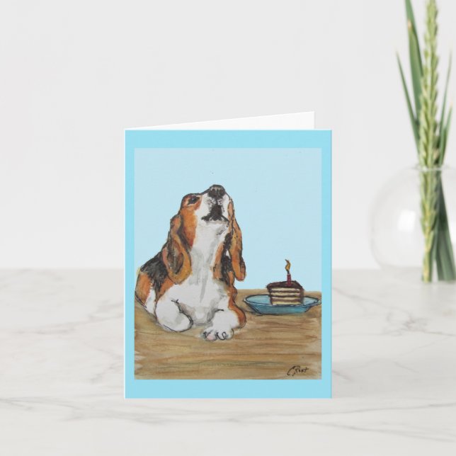 De Remerciements Carte Beagle d'anniversaire—Anniversaire Howl (Devant)