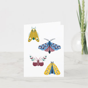 DE REMERCIEMENTS CARTE BLANC ARTFUL MOTHS