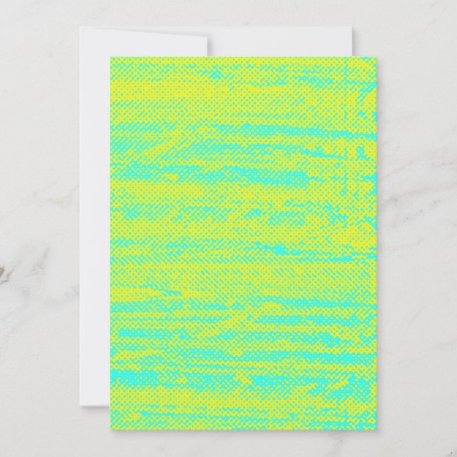 De Remerciements Carte blanche à demi-teinte Neon (Devant)