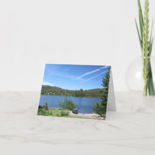 De Remerciements Carte blanche, Canots sur le lac Mountain