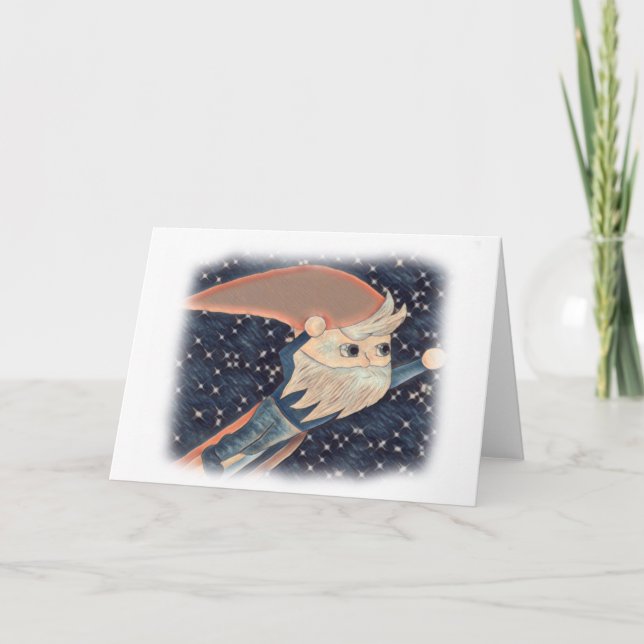 De Remerciements Carte blanche Gnome volante (Devant)