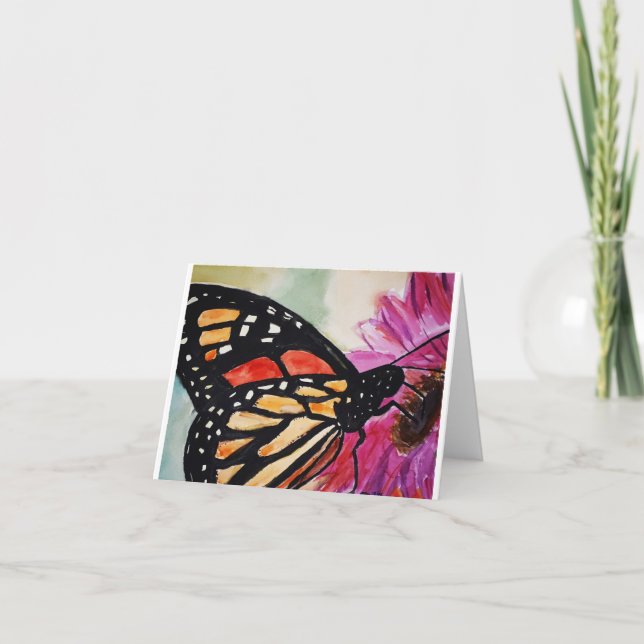De Remerciements Carte blanche Monarch Butterfly (Devant)