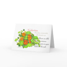 Carte blanche Nasturtium