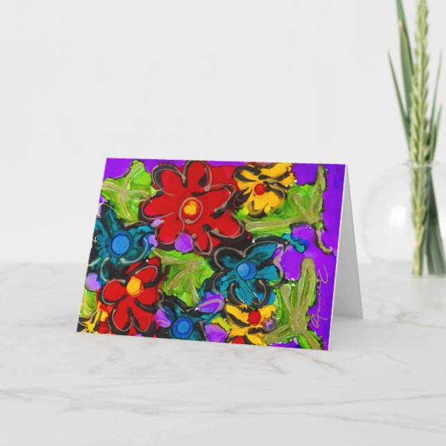 De Remerciements Carte Blank Lovitude Jumping Avec Joie (Devant)