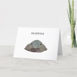 De Remerciements Carte Blobfish