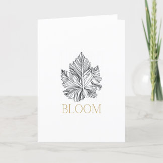De Remerciements Carte BLOOM