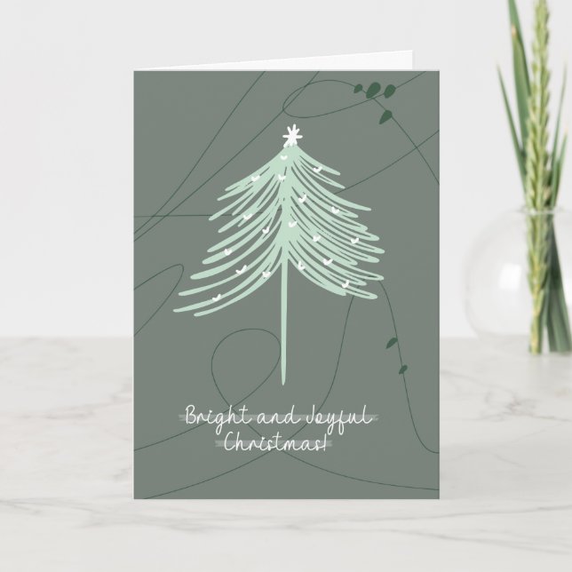 De Remerciements Carte Boho Joyeux Noël / Nouvel An (Devant)
